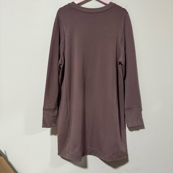 Athleta Coaster Luxe Sweatshirt Dress Purple Size XL - Picture 3 of 11